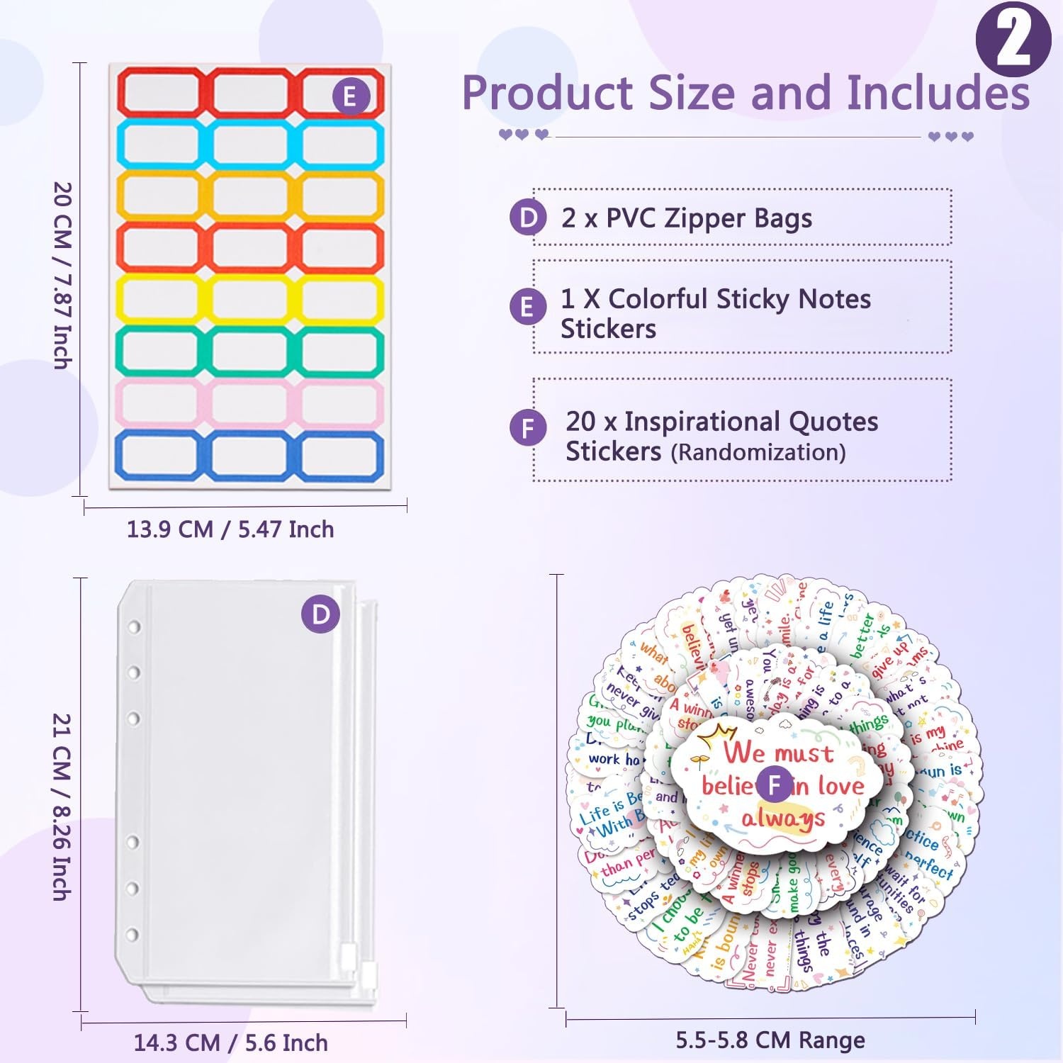 100 Envelope Money Saving Challenge Binder – A5 Starry Night Budget Binder with Cash Envelopes & Savings Trackers - Image 5